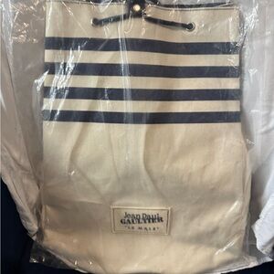 Jean Paul Gaultier Canvas Beach Bag
